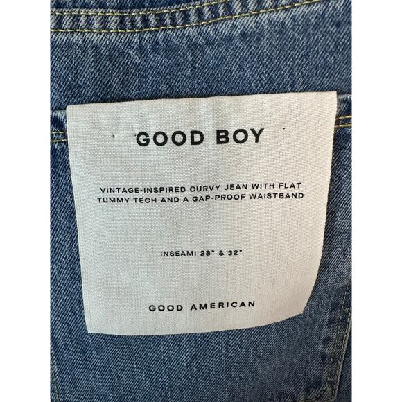 Good American Good Boy Vintage curvy jean flat tummy tech & gan proof Waistband - Picture 8 of 16